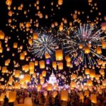 Festival das Lanternas a Tailândia em Chiang Mai