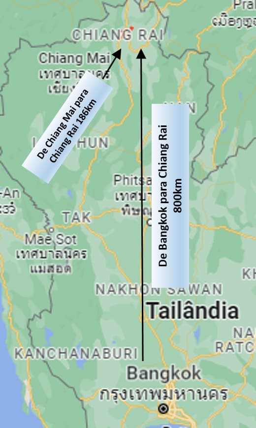 Localização Chiang Rai