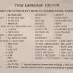 Formulário para aprender a como falar palavras básicas em tailandês