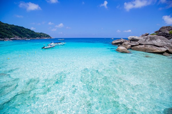 mar de Andanam e as Similan Islands