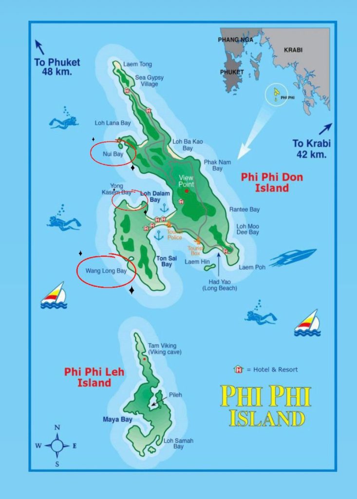 Mapa de Koh Phi Phi