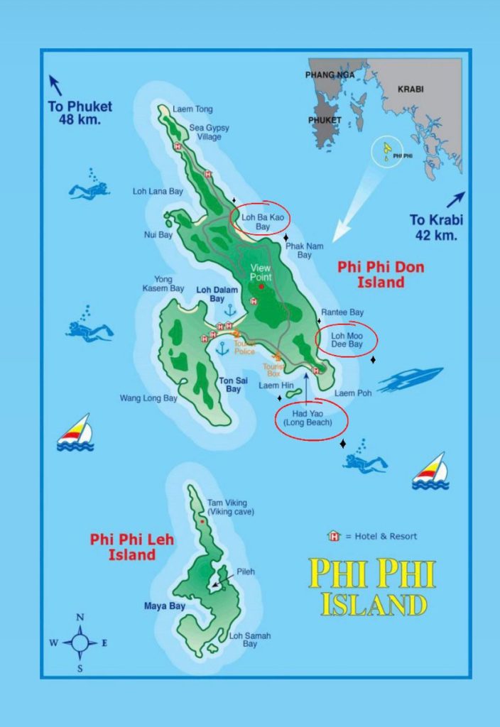 Passeio de Long Tail em Koh Phi Phi