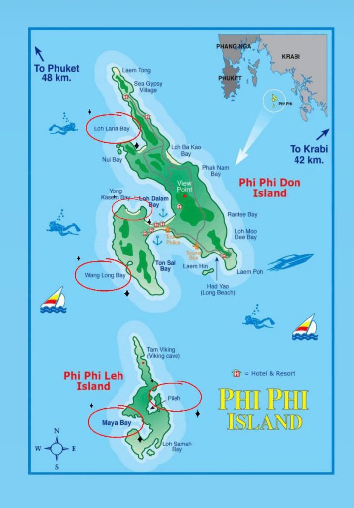 Long tail em Koh Phi Phi